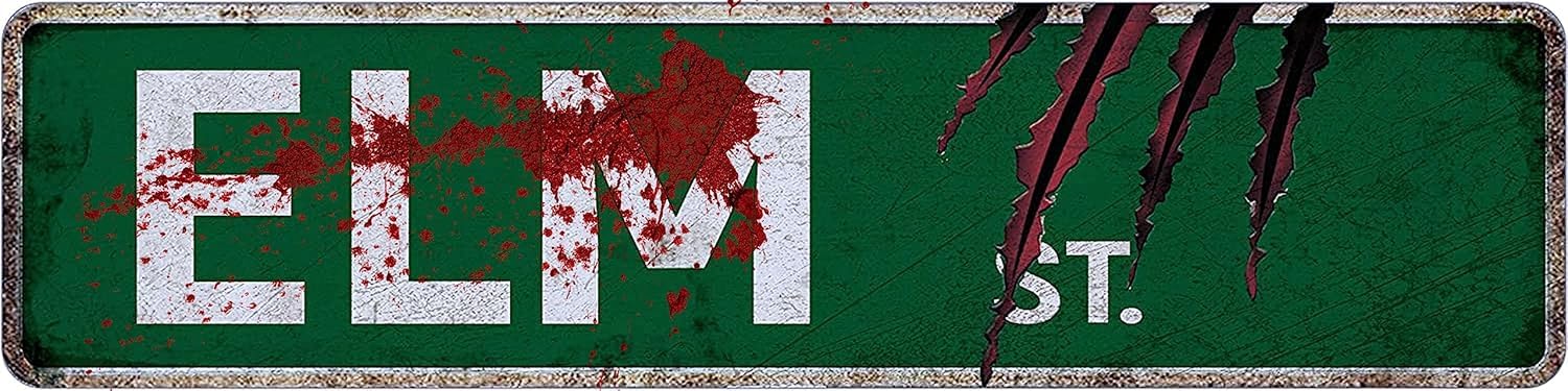 Amazon.com: Elm Street Sign Horror Halloween Metal Tin Sign 4X16